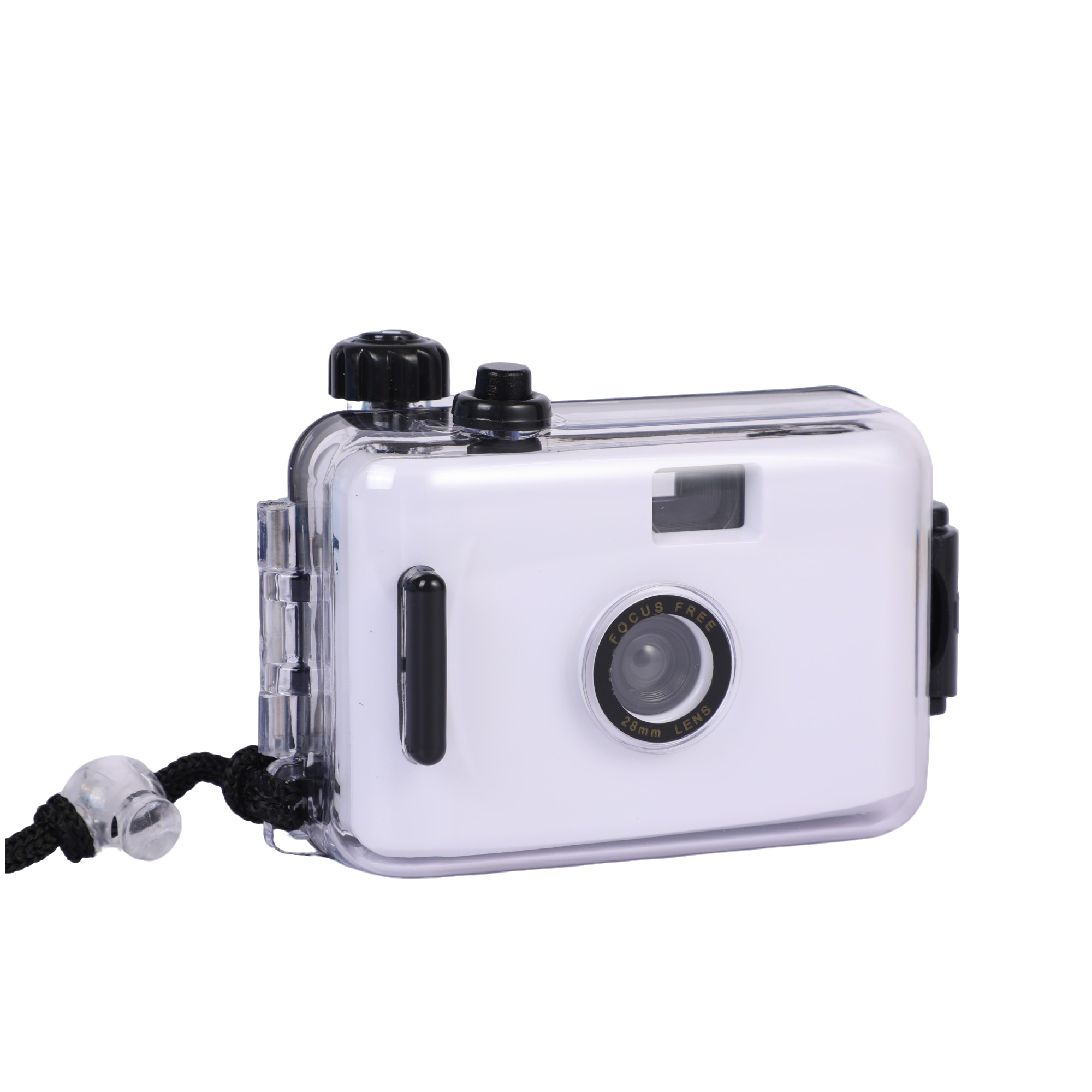 Waterproof Mechanical 35mm Film Camera F8 28 Millimeter Lens 3.7" Length X 2.3" Width X 1.1 6
