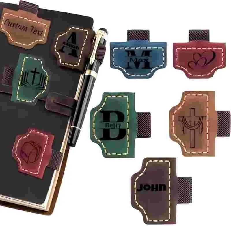 Reversible Magnetic Leather Bookmark 2