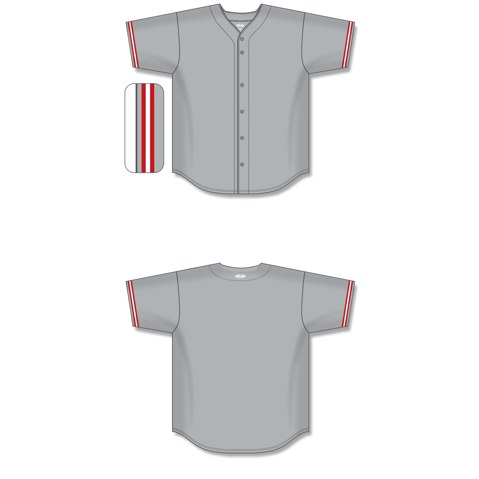 Full Button Baseball Jerseys BA5500-CIN-G01 6