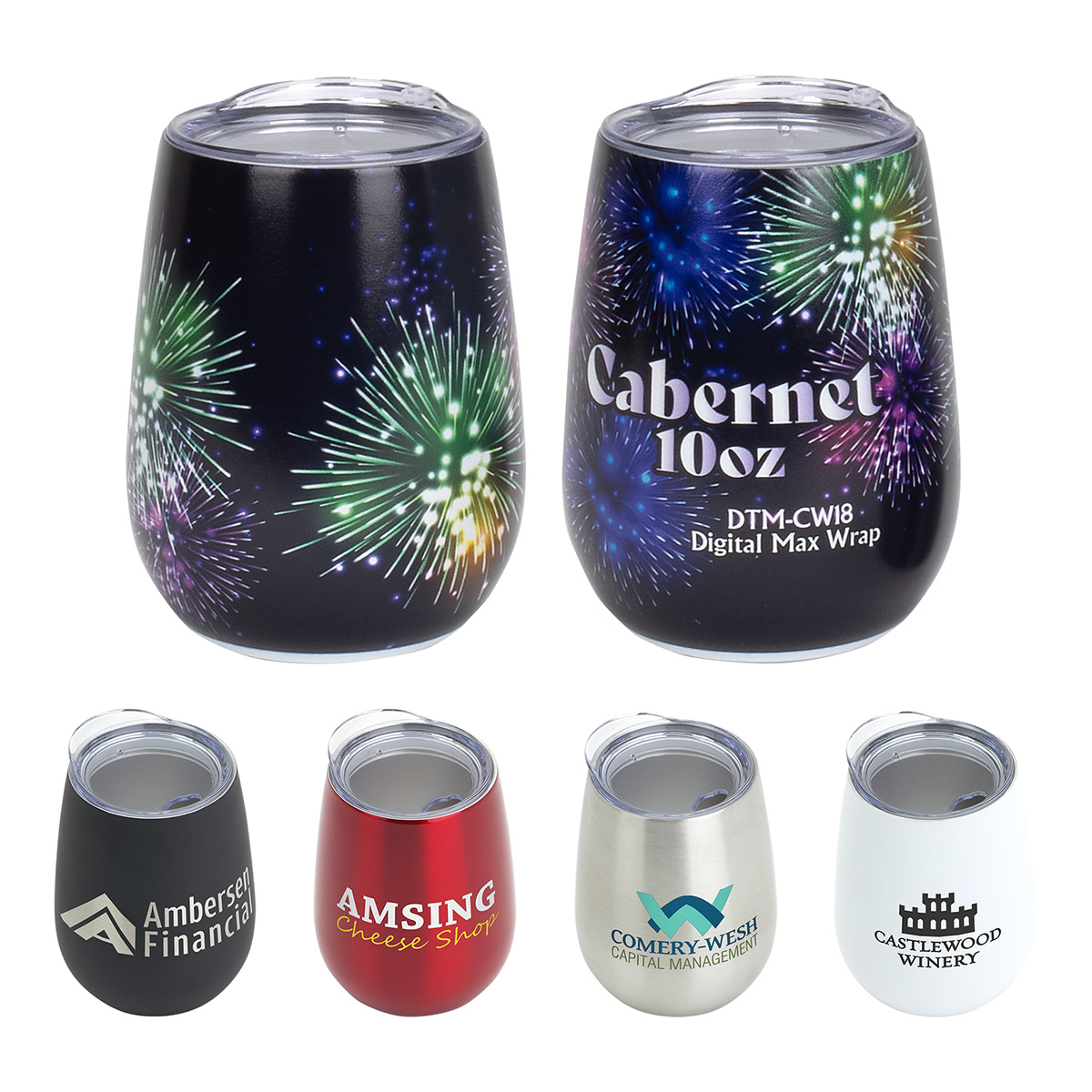 Cabernet 10 oz Vacuum Insulated Stainless Steel Wine Goblet 1