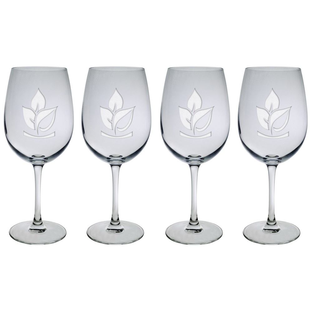 19.5 Oz. Set of Four Afficianado Stemmed Wine Glasses 1