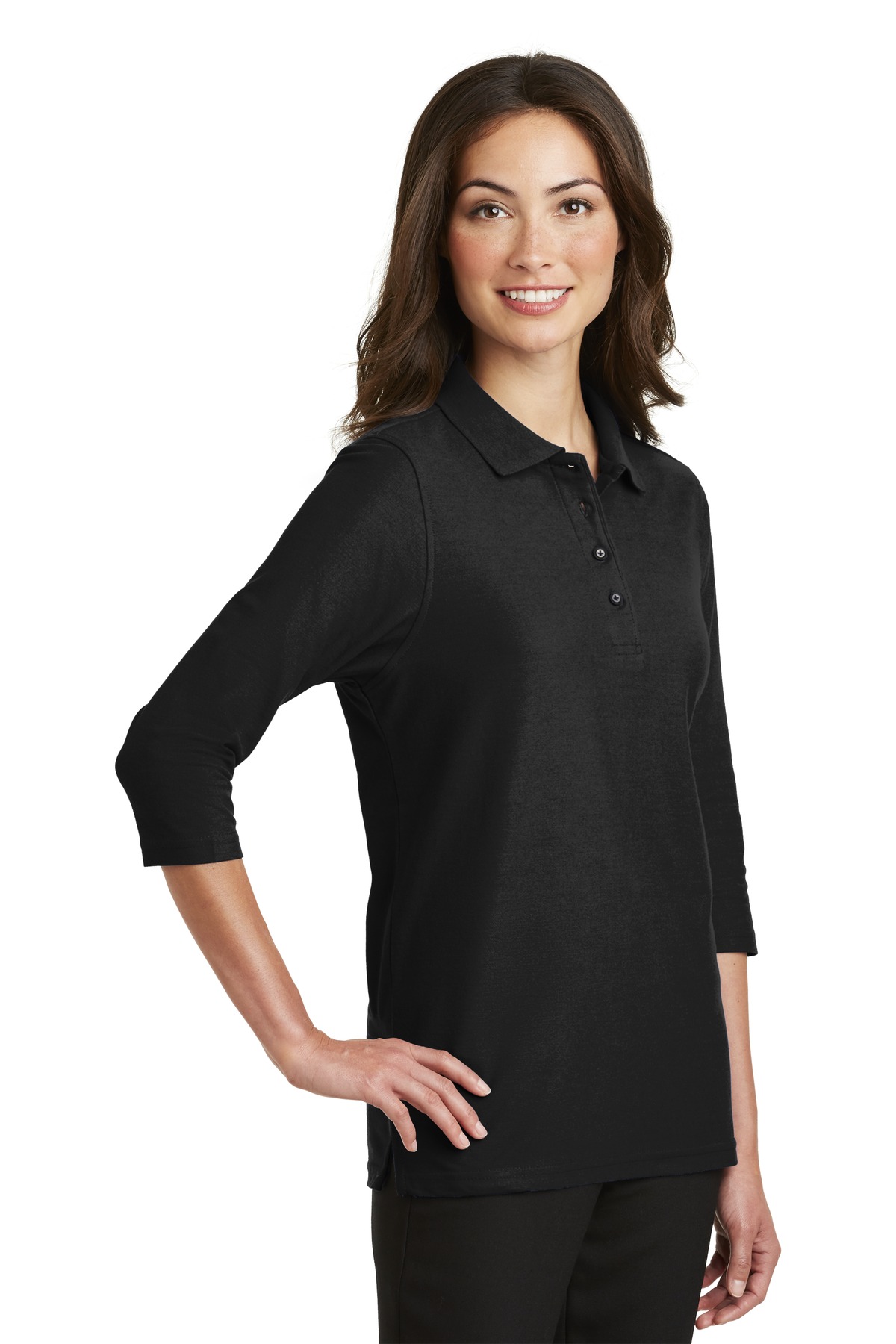 Women's Silk Touch 3/4-Sleeve Polo