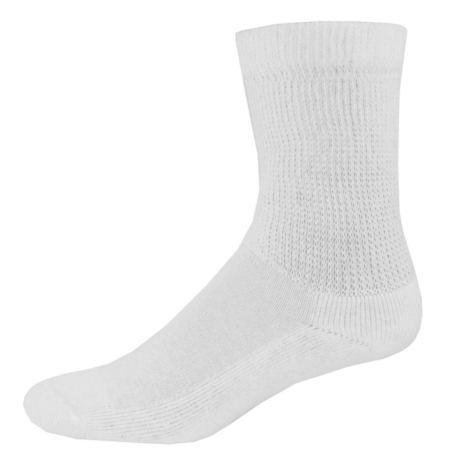 Non Binding Cotton Blend Athletic Crew Socks 1