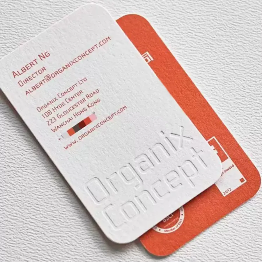 Rounded Rectangular Corner Business Card 5