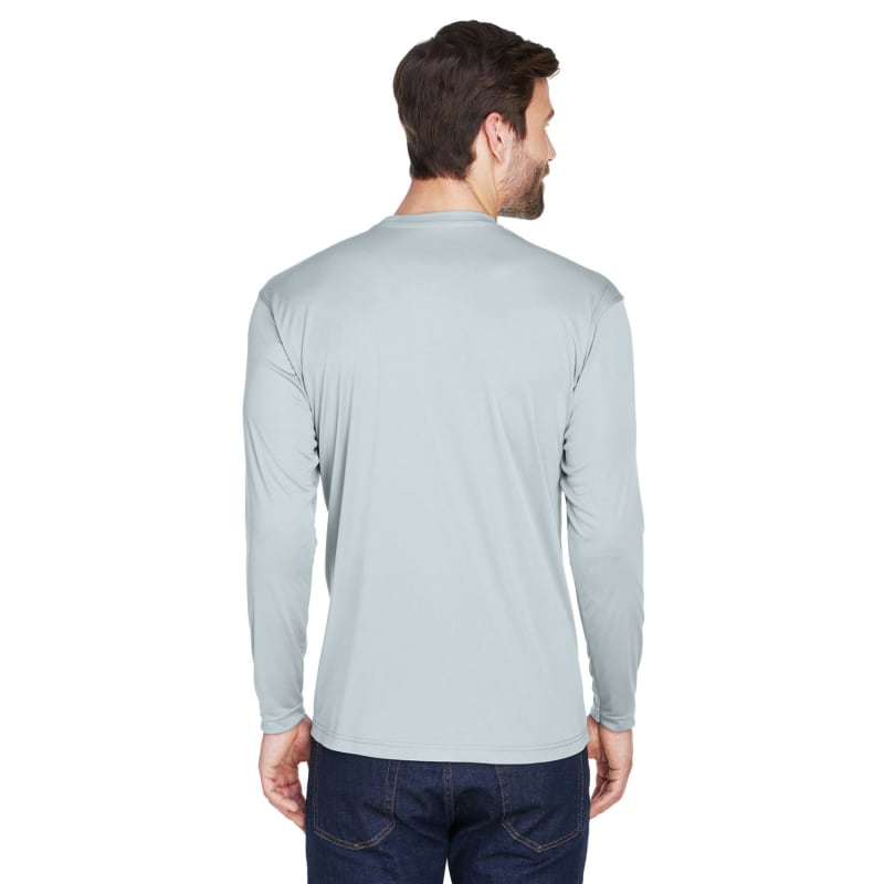 UltraClub Adult Cool & Dry Sport Long-Sleeve Performance Interlock T-Shirt 5