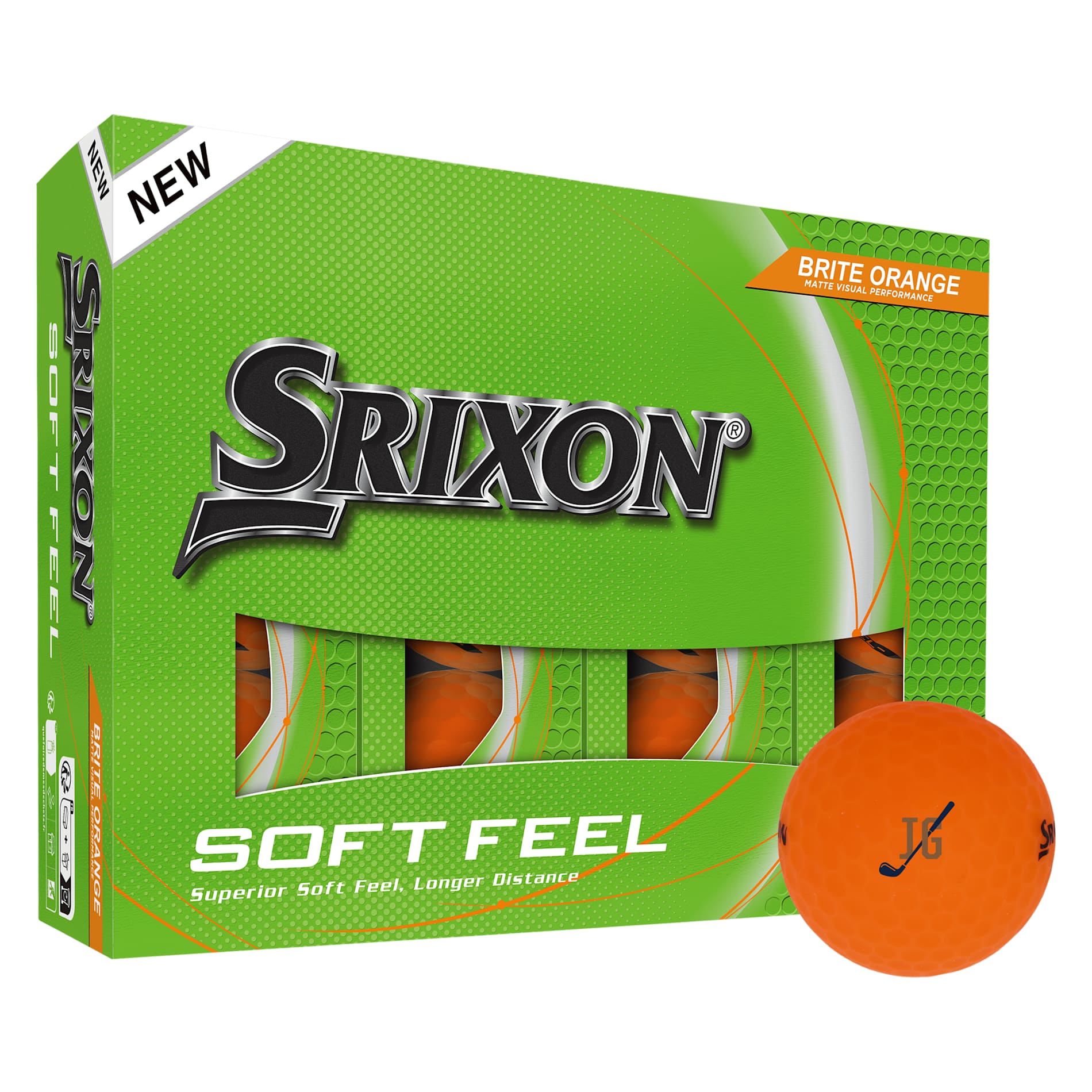 Srixon Soft Feel BRITE Golf Balls - 12 Pack