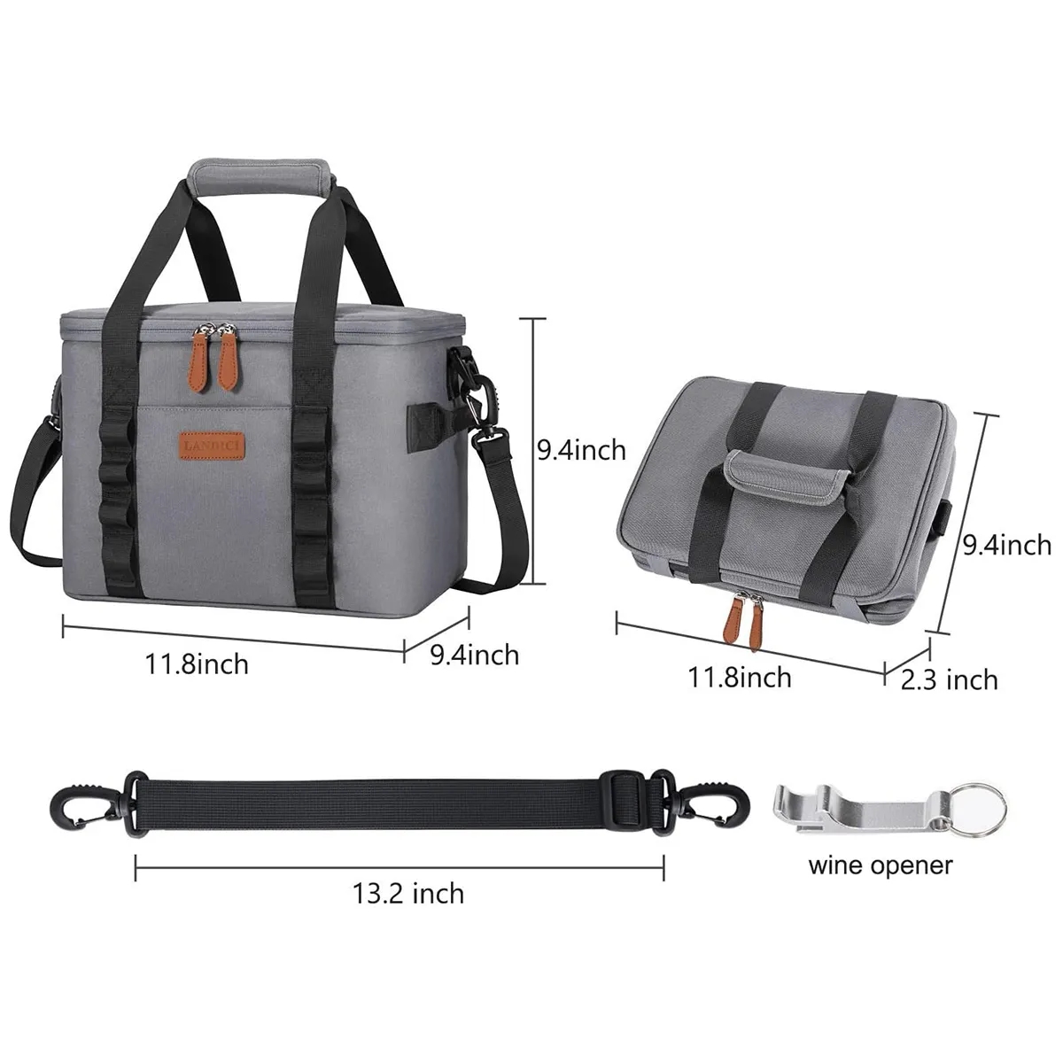 17L Custom 24 Can Insulated Leakproof Soft Sided Cooler 3