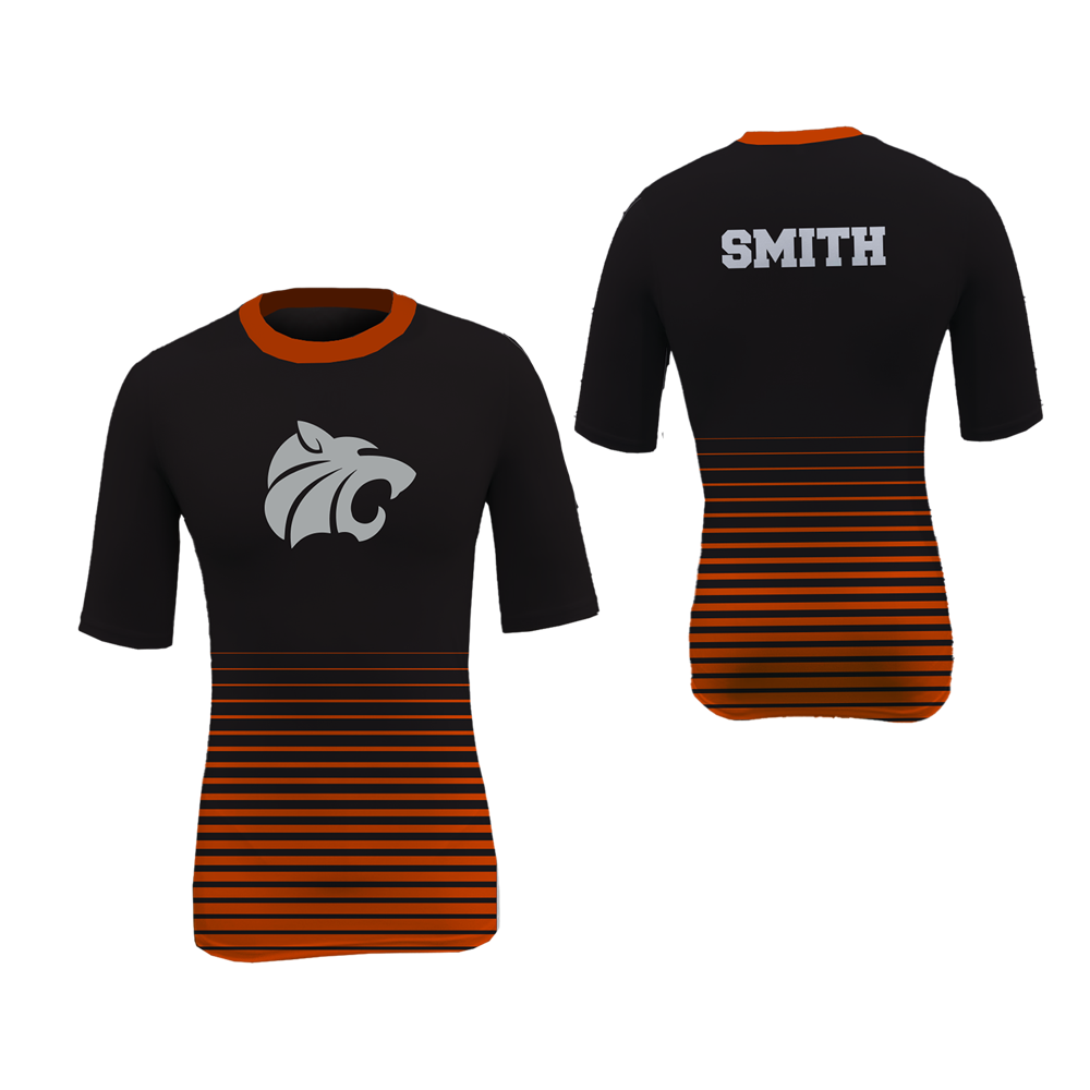 Men's Stretch Baselayer Mid Sleeve Compression Shirt 1