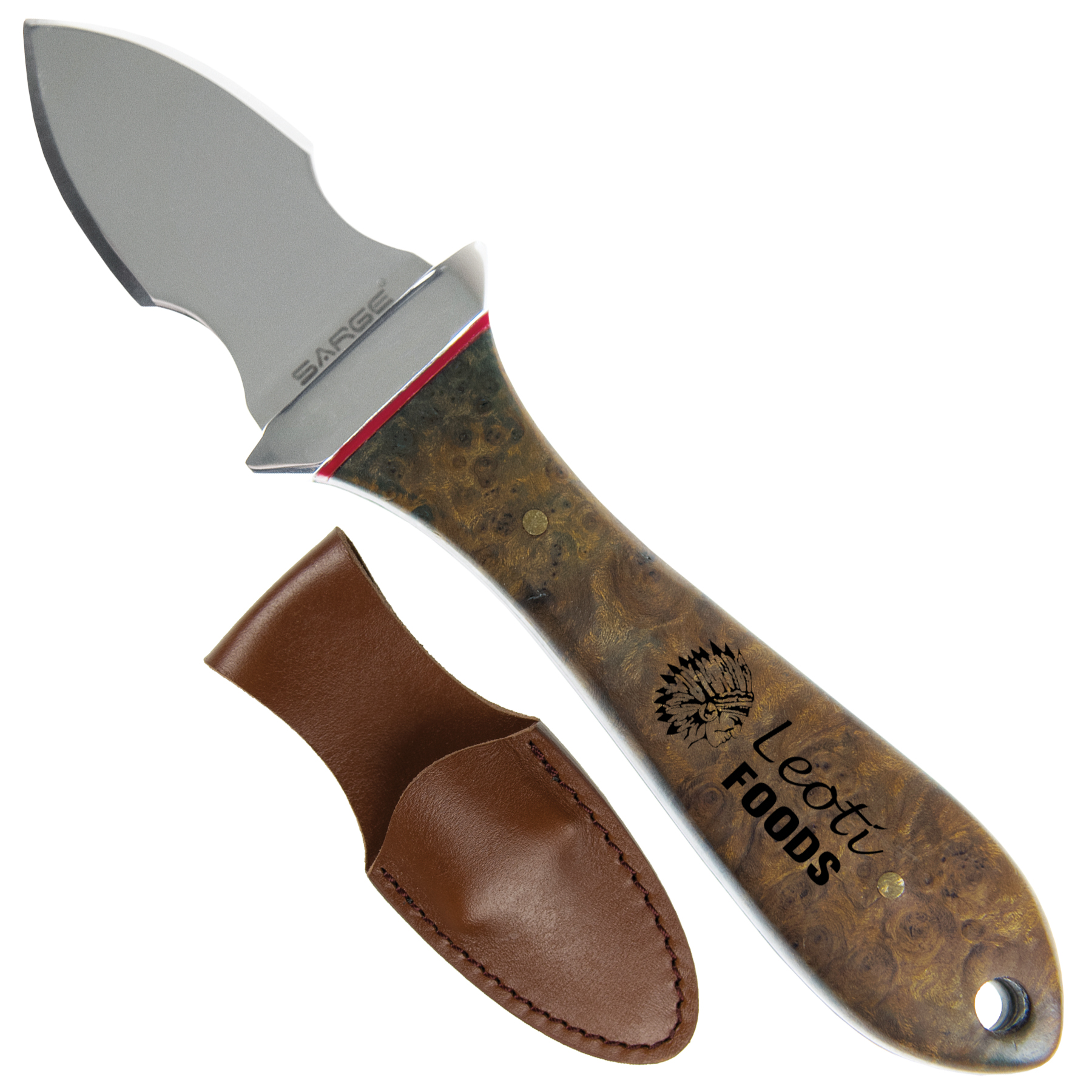 Tide - Maple Burl Oyster Knife 1
