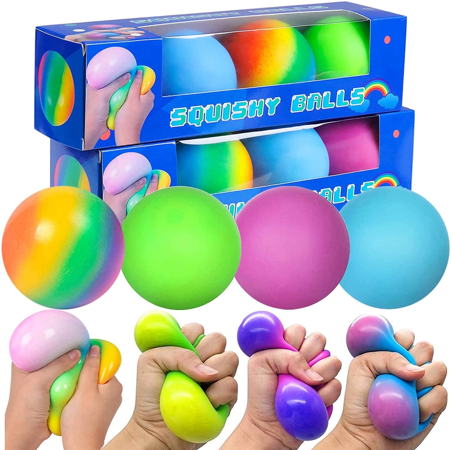 Rainbow Stress Fidget Balls 2