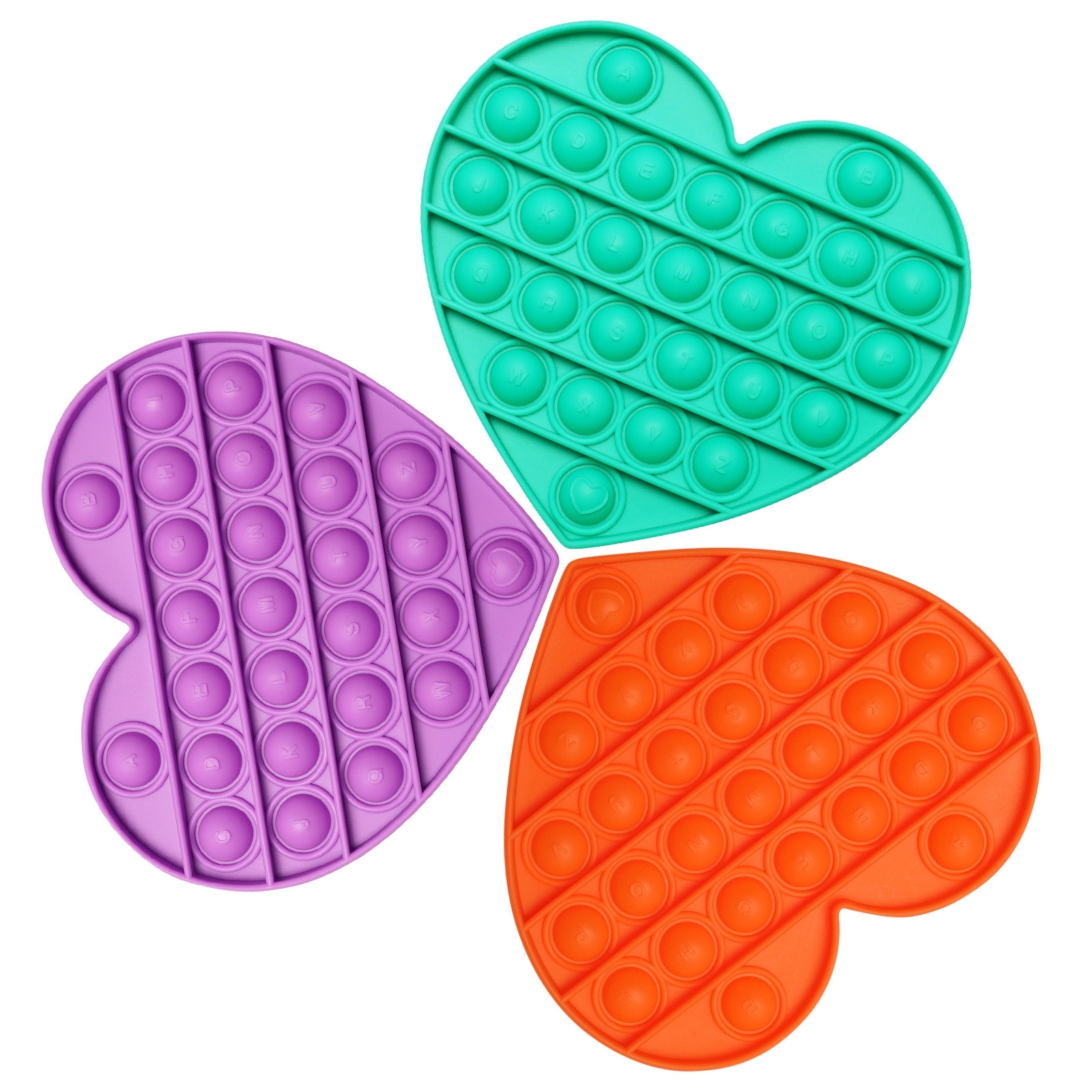 Heart Silicone Fingertip Toy 2