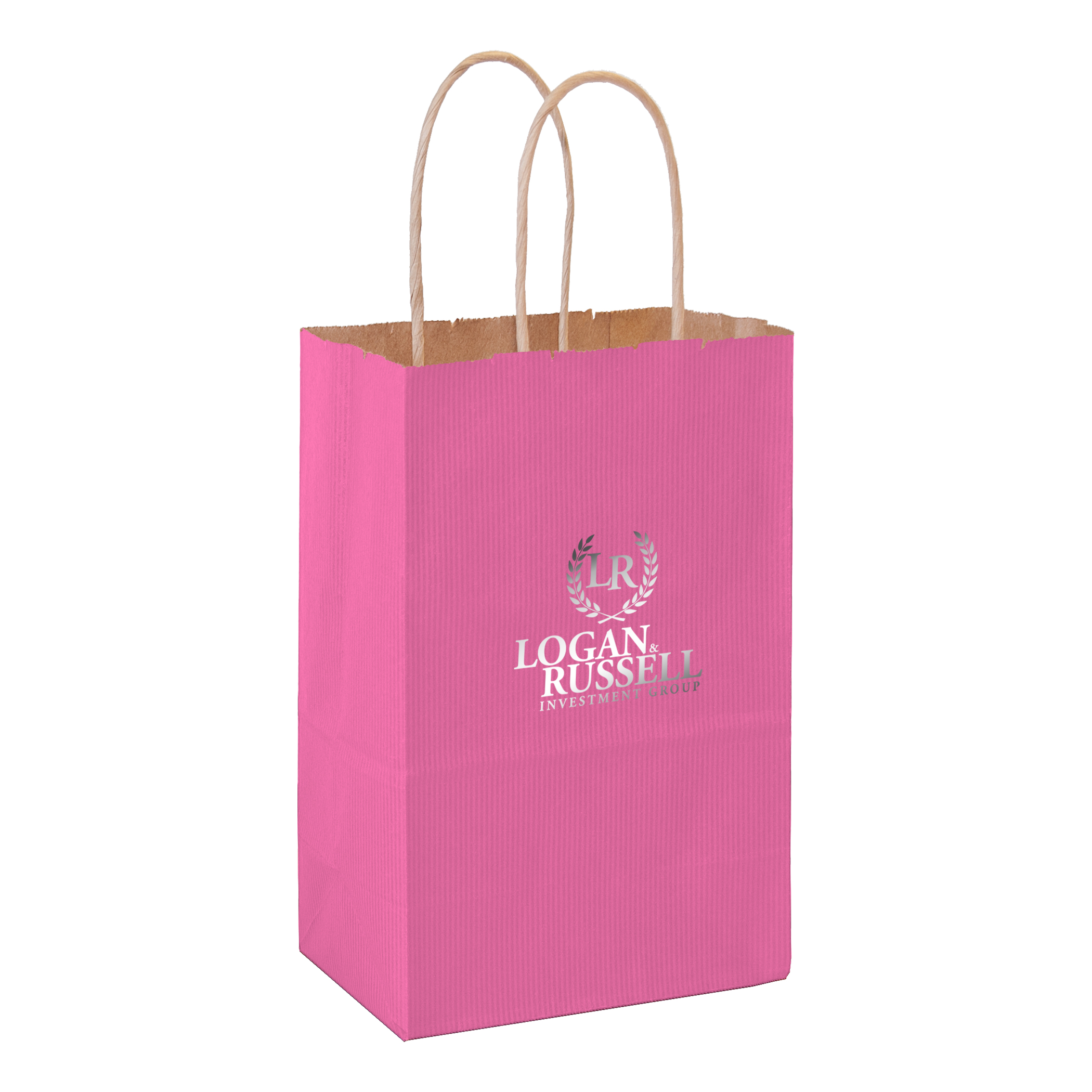 Matte Color Paper Shopper with Twisted Paper Handles 19