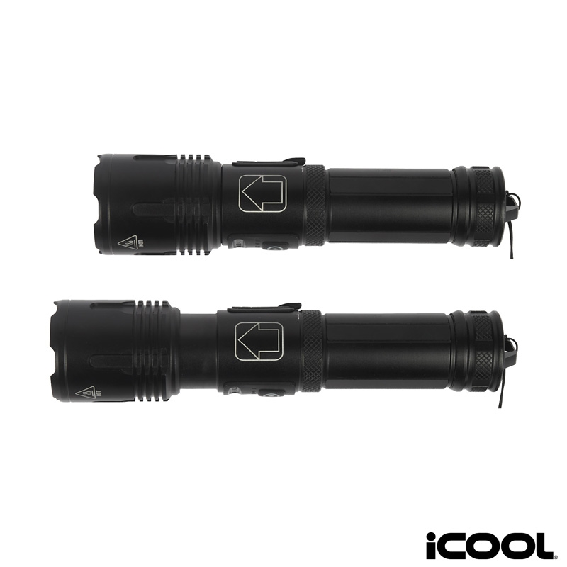 iCOOL Longmont Rechargeable 1000-Lumen Aluminum Tactical Flashlight 7