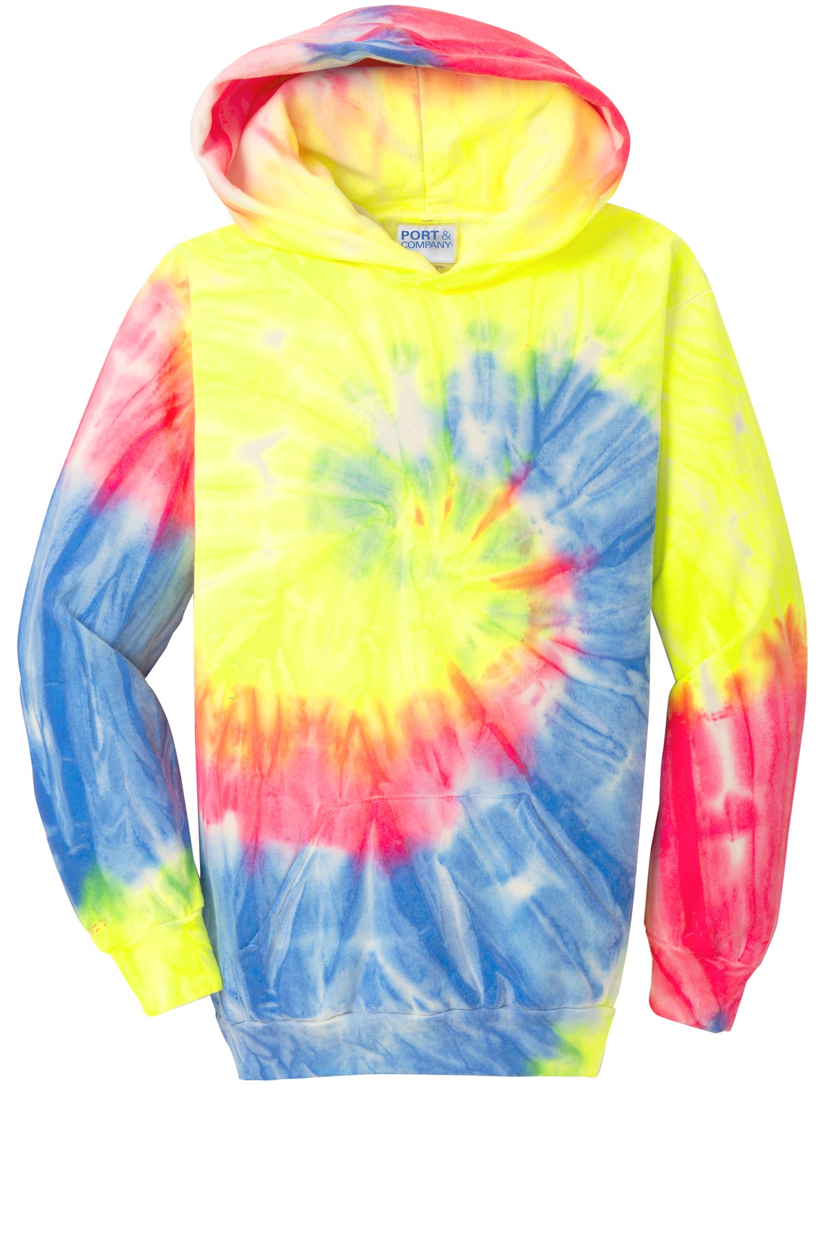 Port & Co Youth Tie-Dye Pullover Hooded Sweatshirt. PC146Y 37