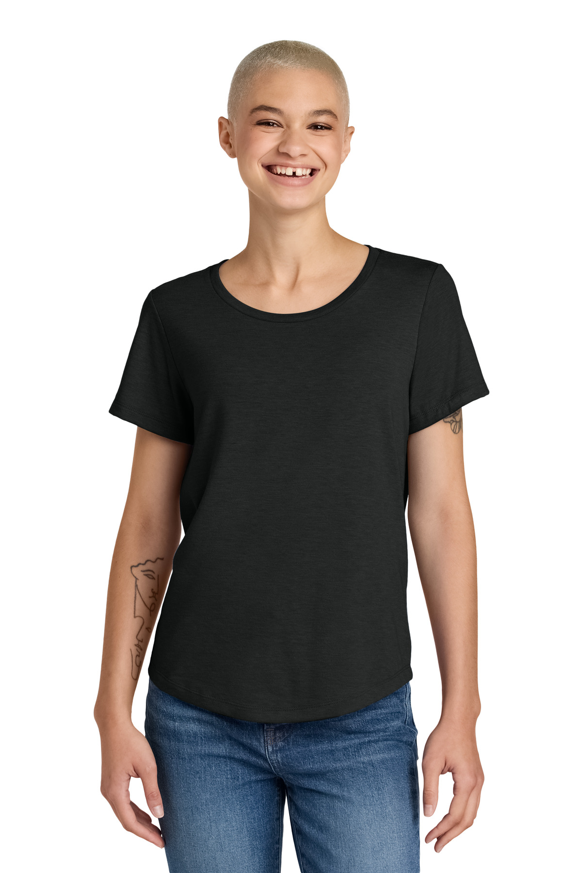 Allmade Women's Relaxed Tri-Blend Scoop Neck Tee AL2015 44