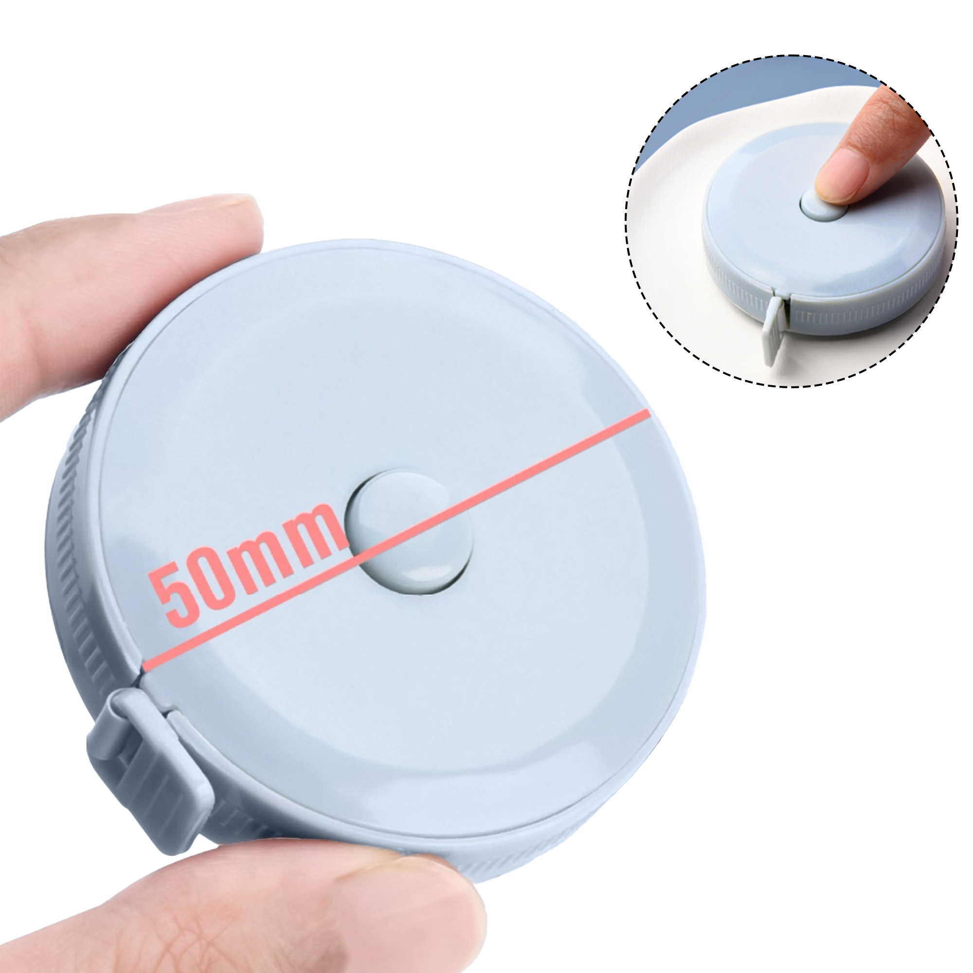 Soft Tape Measure with Push Button 2