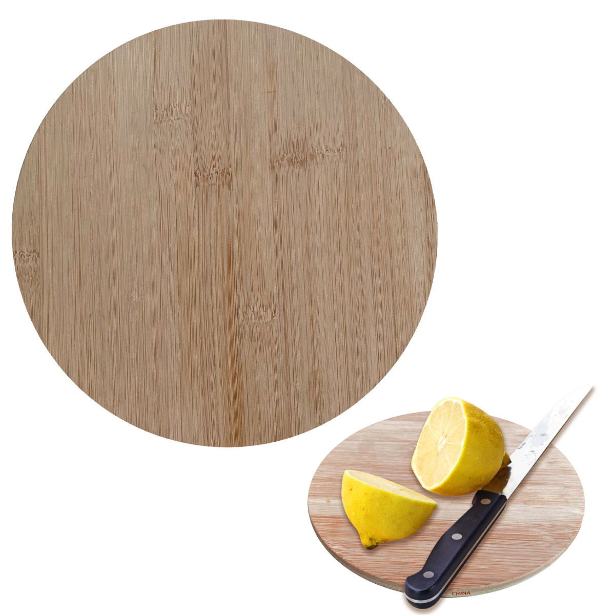 Round Bamboo Cutting Board 2
