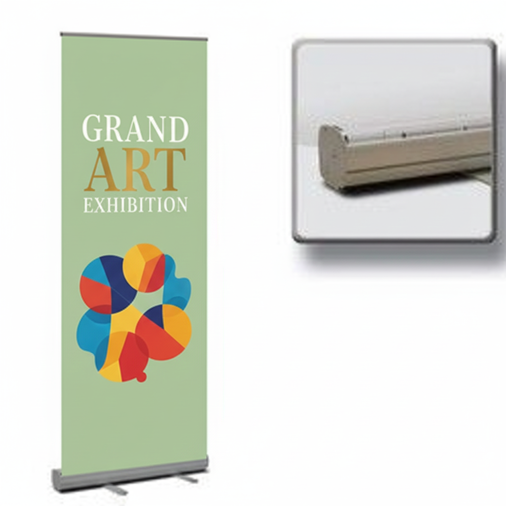 Standard Retractable Kit, Vinyl Retractable Banner Stand, 33" x 80" 5