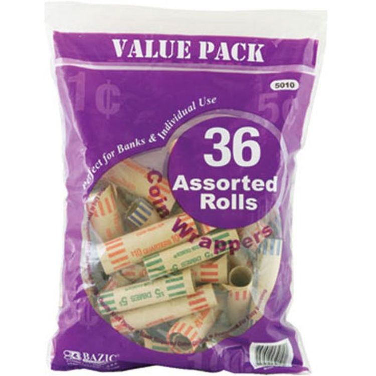 Coin Wrappers - Assorted Values 36 Packs 2