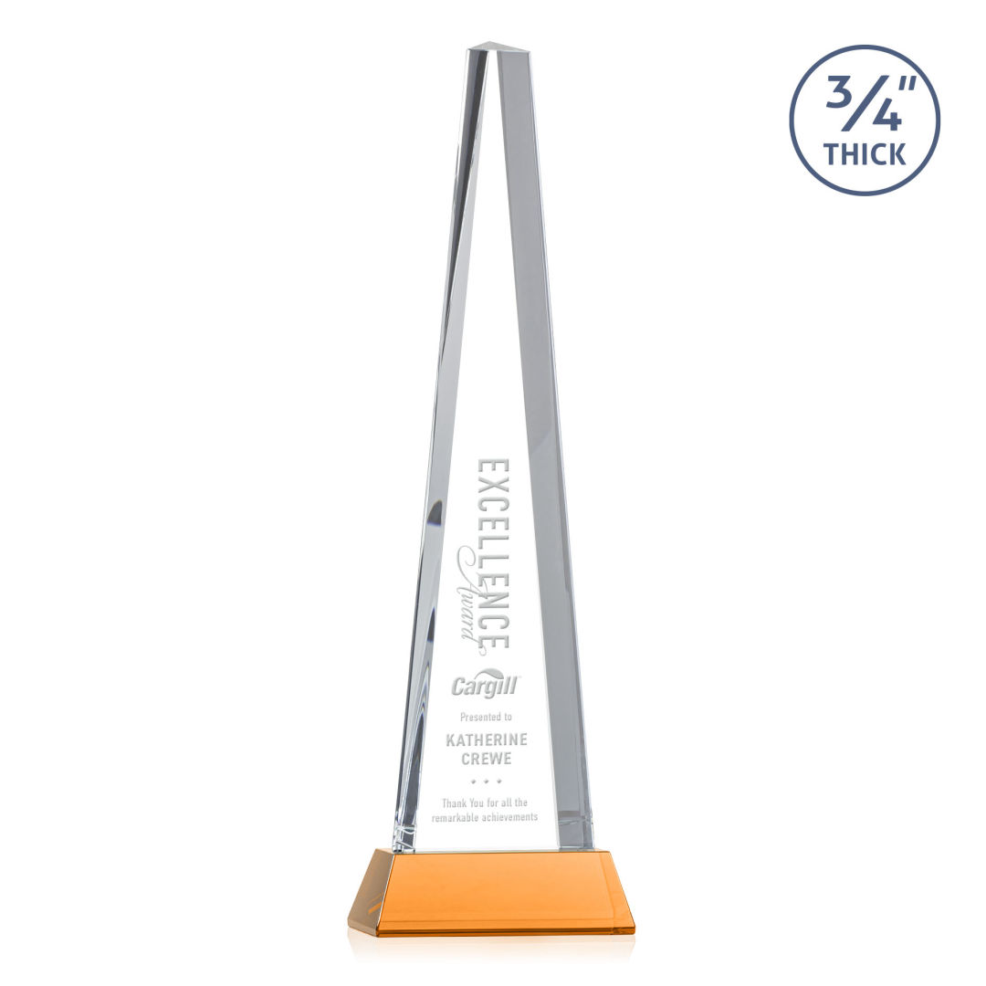 Majestic Tower Award on Newhaven Base - Amber 3