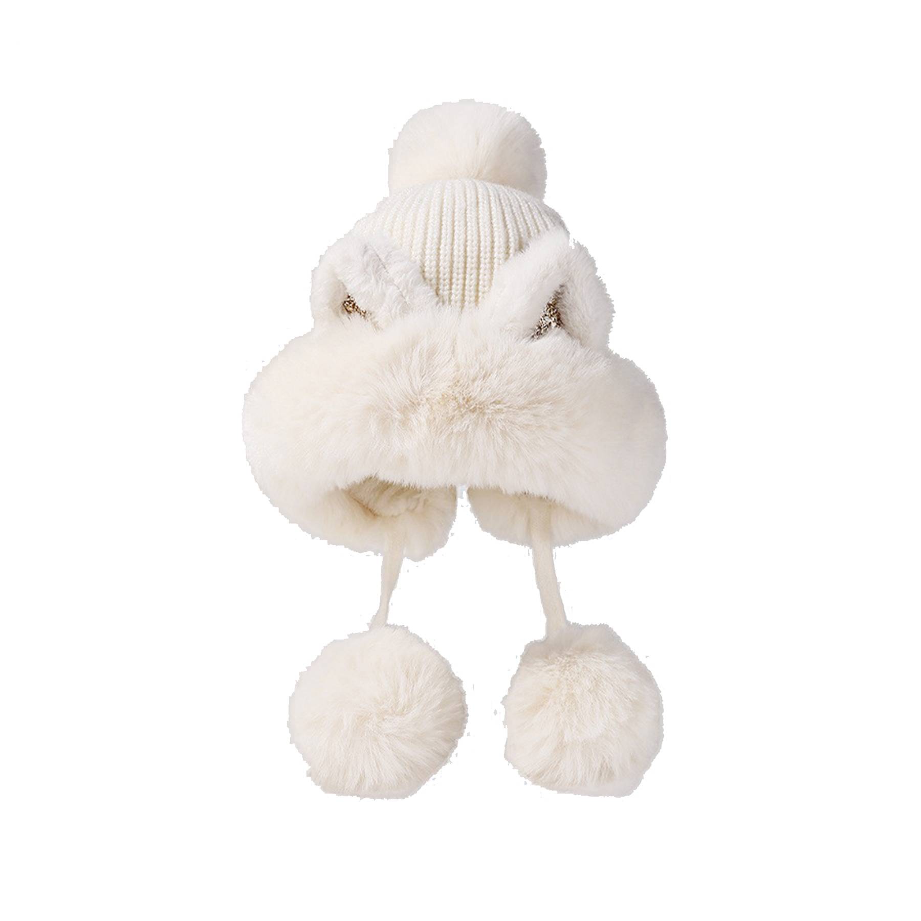 Women Winter Warm Cute Cat Ears Knitted Beanie Hat 7