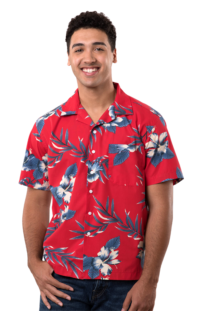 Hibiscus Print Camp Shirt 1