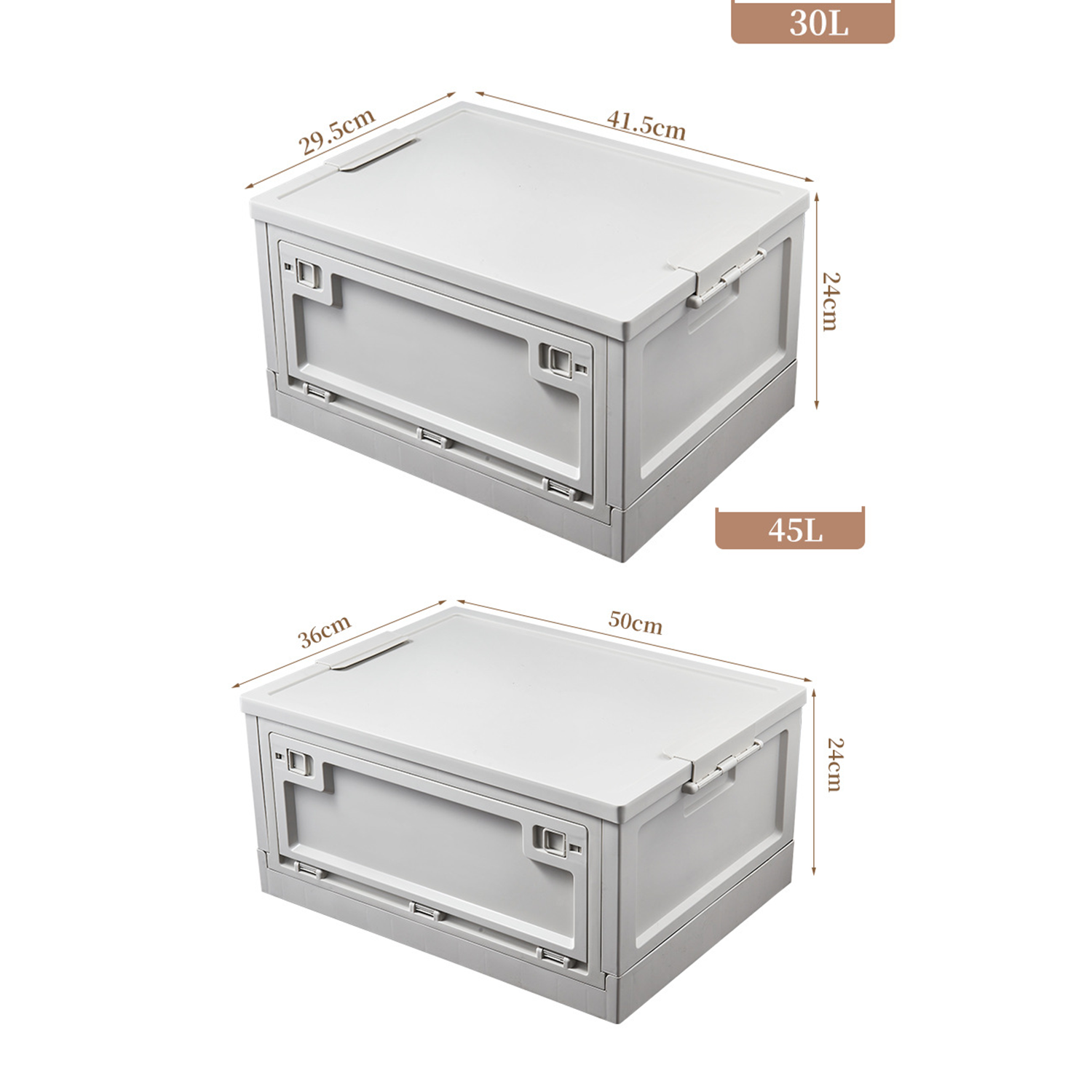 30L/50L Camping Storage Box Outdoor Foldable 2