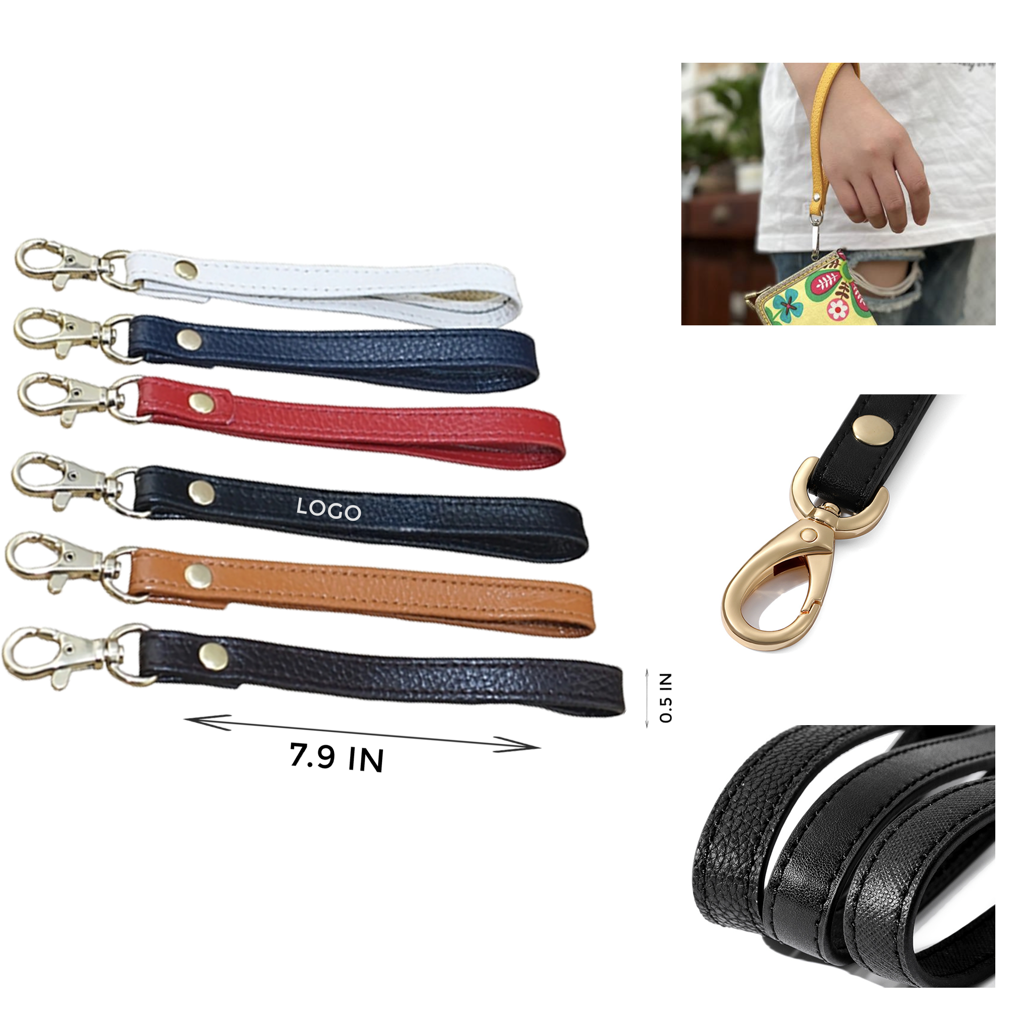 MOQ 10 PCS Leatherette Key Ring 2