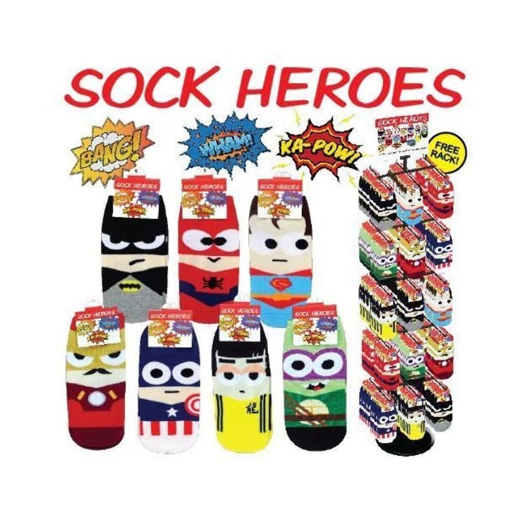 Sock Heroes Socks with Display - 288 Piece 2