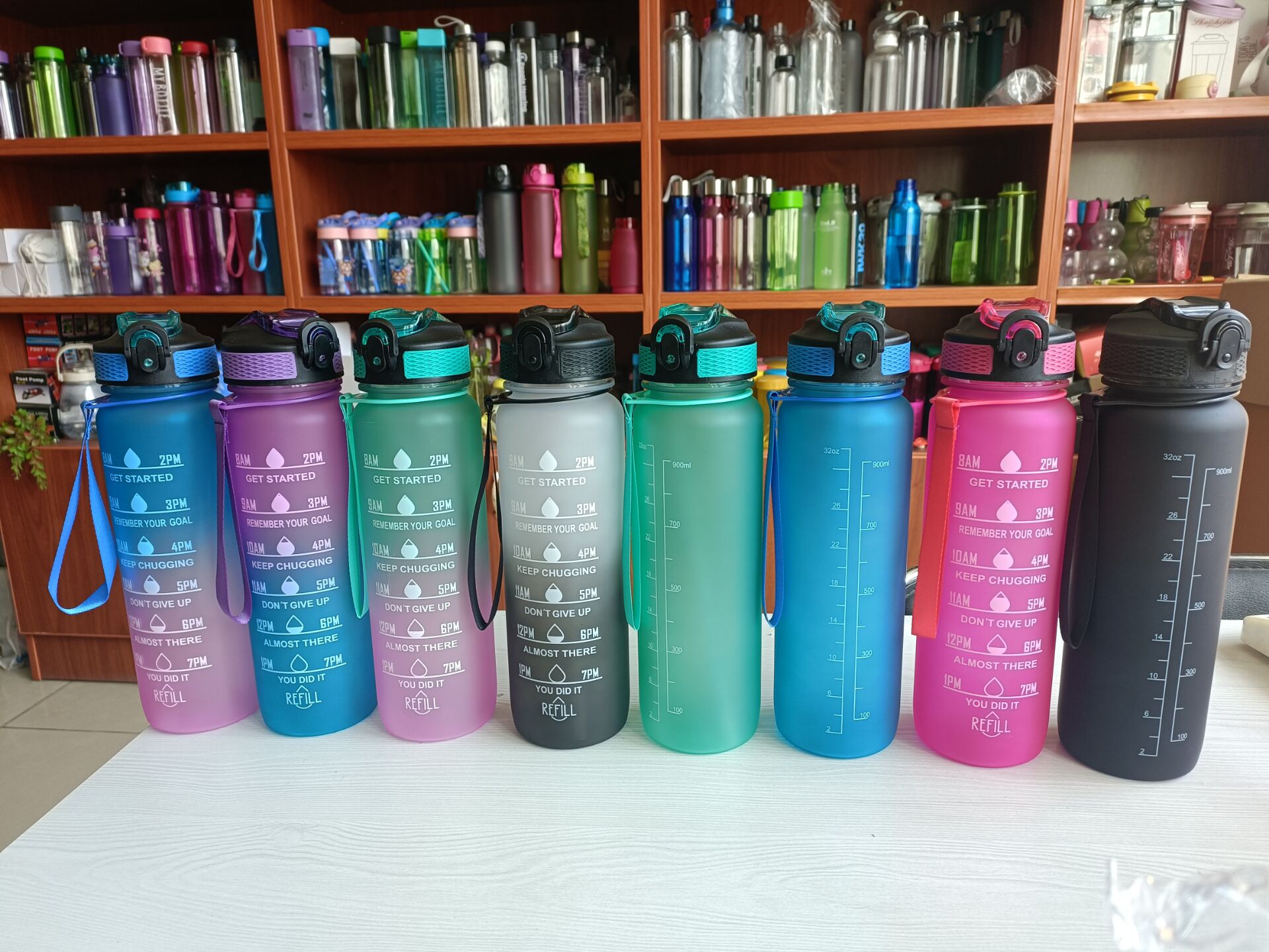Gradient Color Sports Water Bottle 2