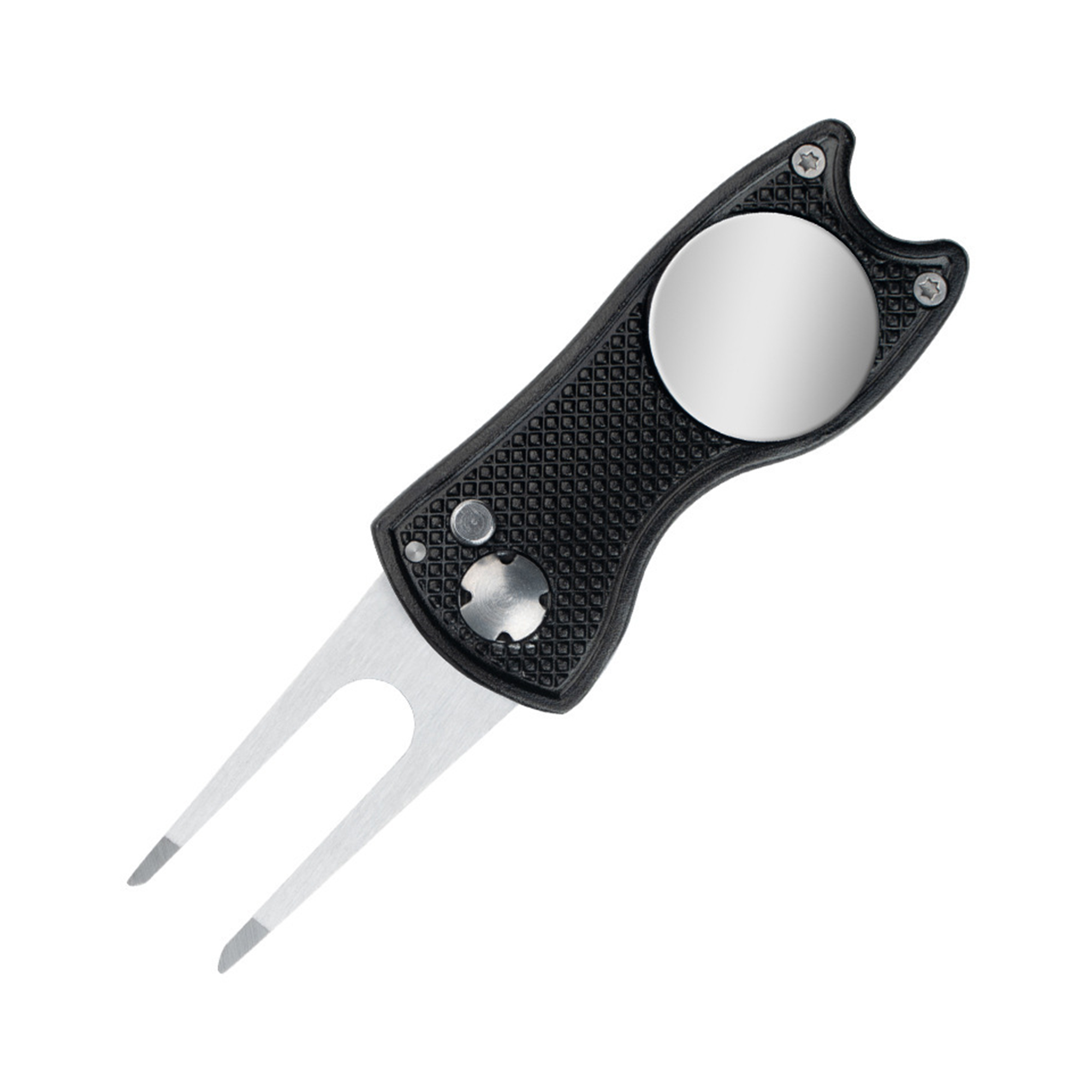 Metal Foldable Golf Divot Tool Magnetic Marker 12