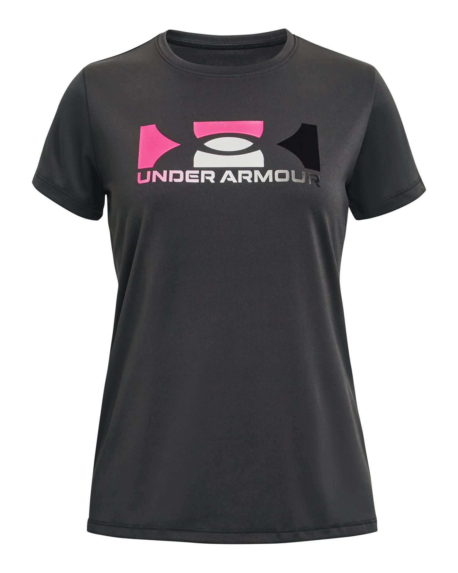 UA Tech Box Logo Girls' Short Sleeve 3