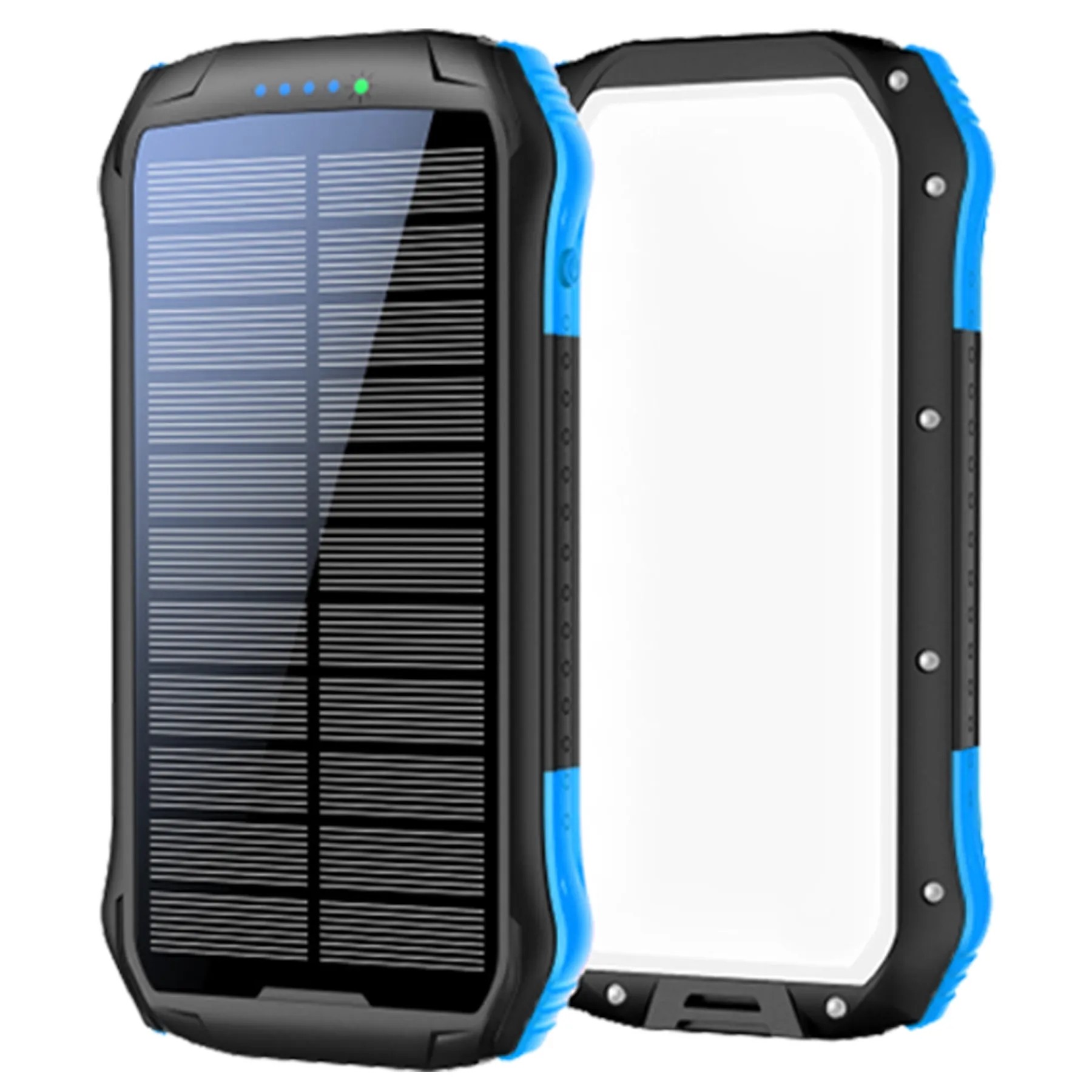10000Mah Solar Power Bank Flashlight 2