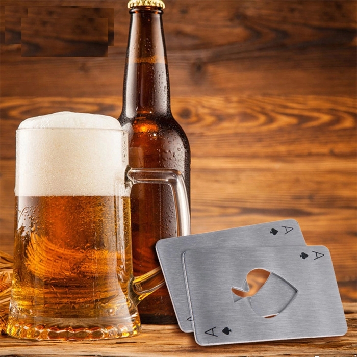 Poker Card Bottle Openers Stainless Steel 4