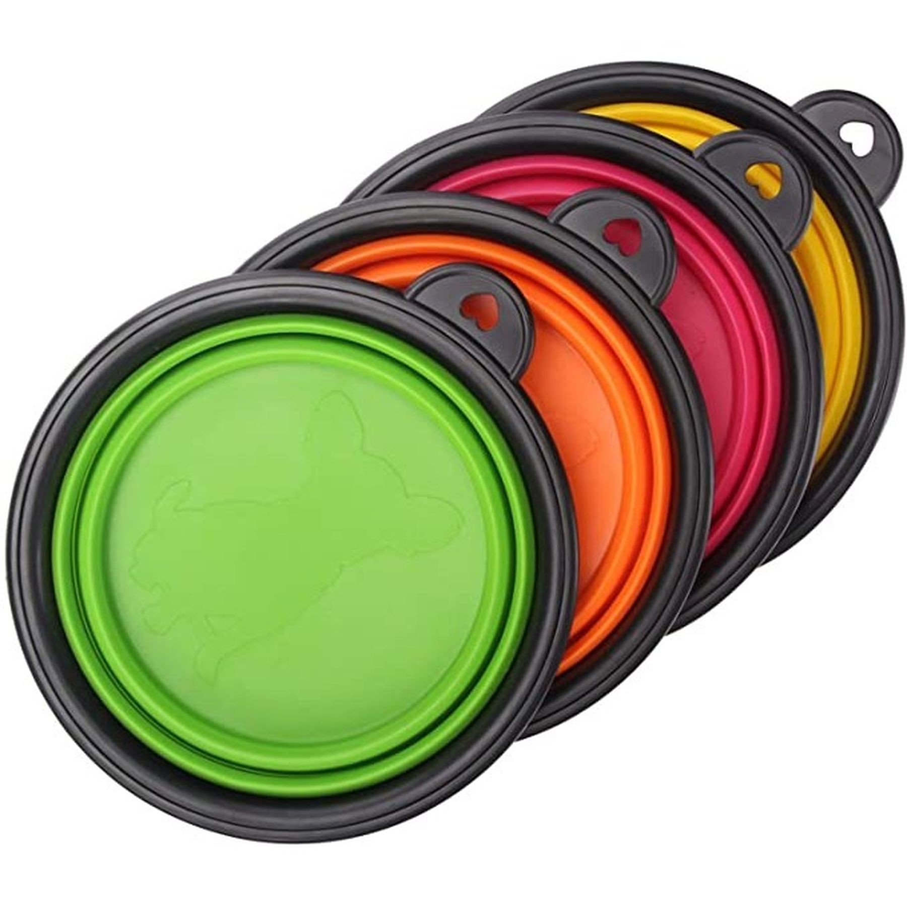 Bpa Free Silicone Collapsible Dog Travel Bowls 10