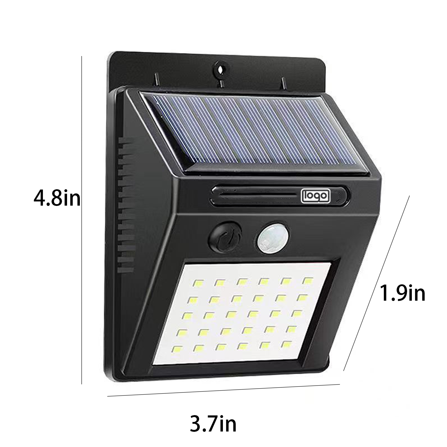 Solar lamp outdoor light with human body sensing 4