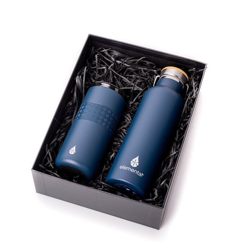 Elemental® Drinkware Giftset 25oz Classic Water Bottle & 16oz Artisan Tumbler - Vacuum Insulated 4