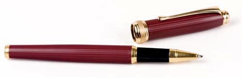 *Best Seller* Inluxus Executive Rollerball Pen with Gold Appointments and Snap Off Cap