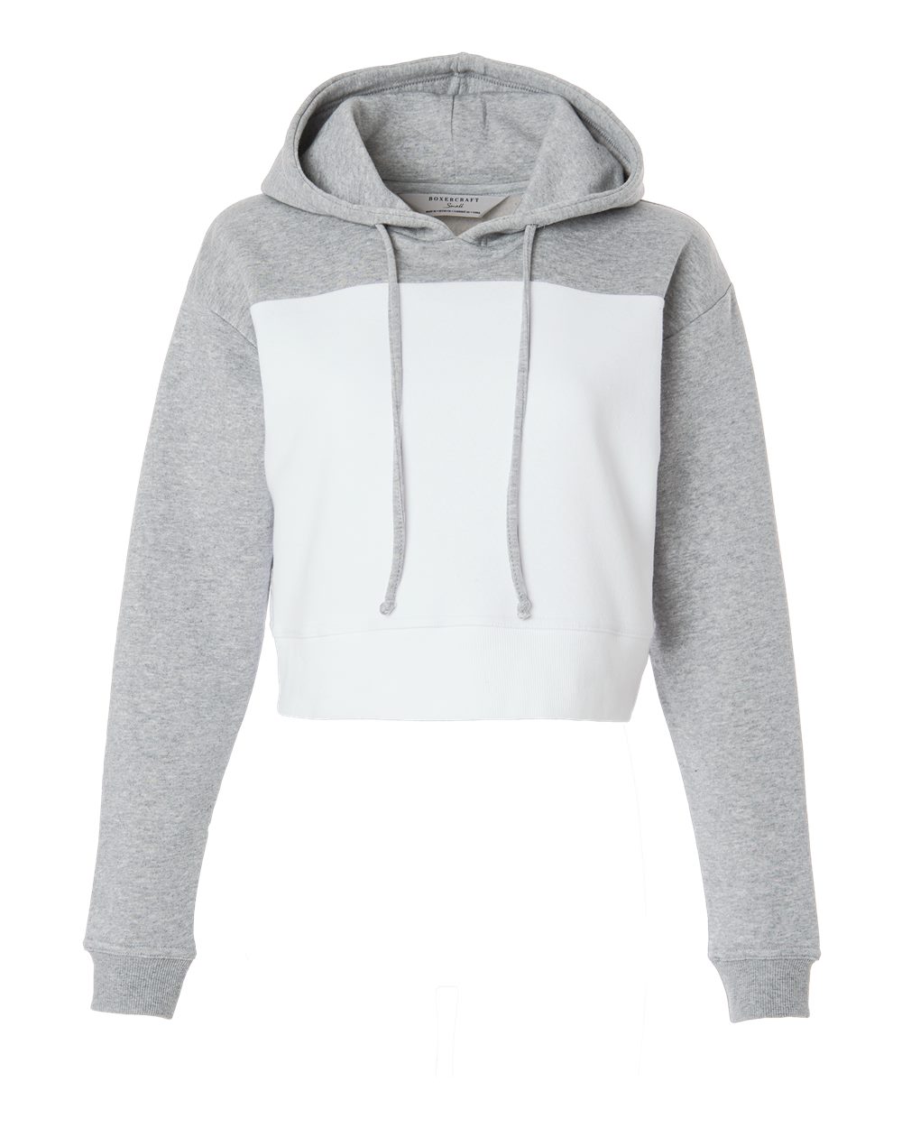Women's Cropped Fleece Hooded Sweatshirt - BW5404 55