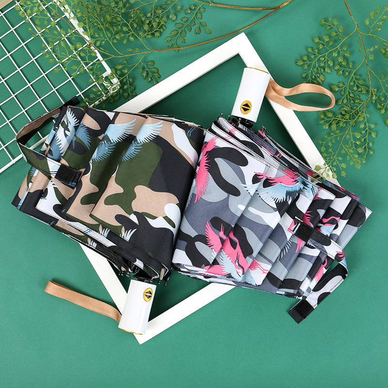 Camouflage Folding Reverse Automatic Umbrella 2