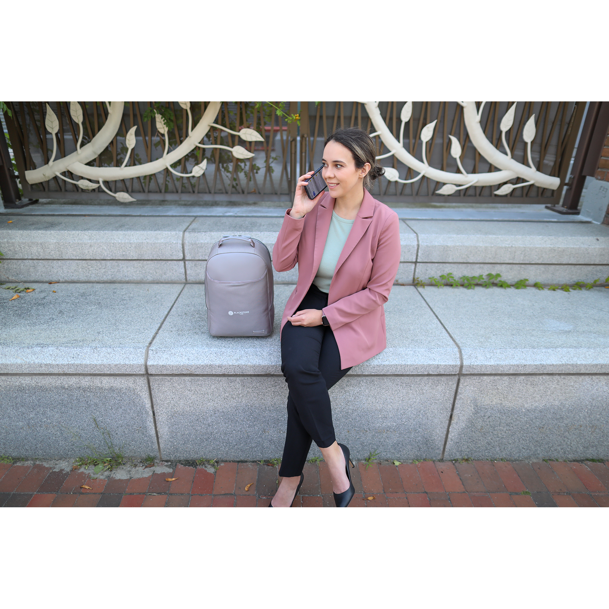 Travis & Wells® Lennox Recycled Nylon Laptop Backpack 3