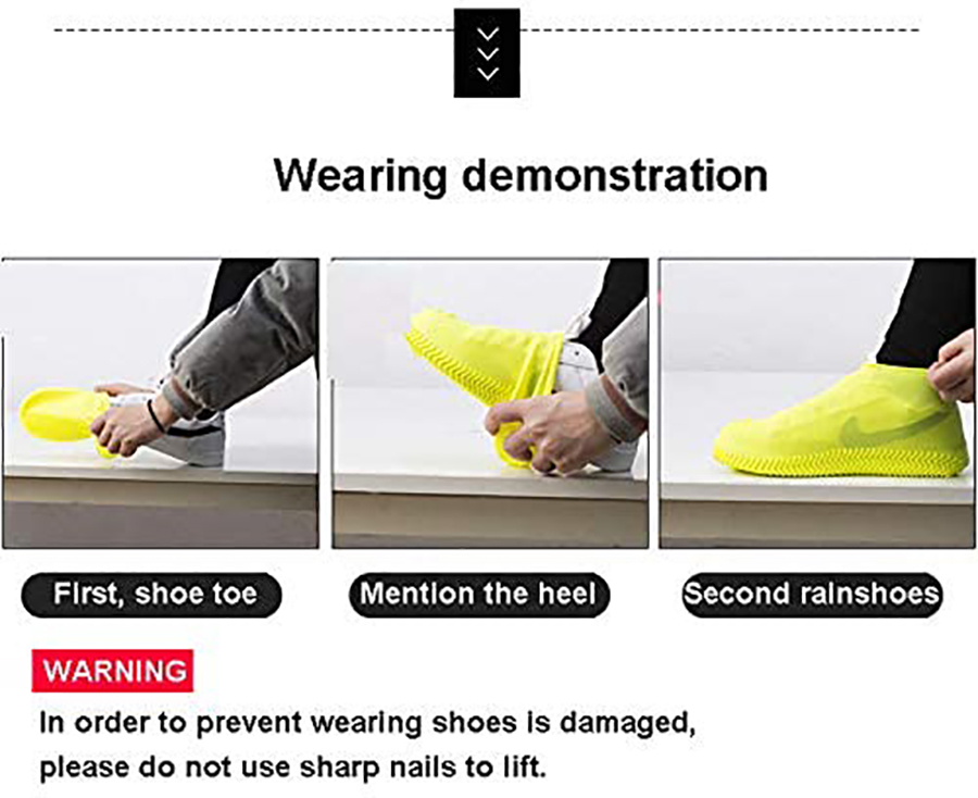 Silicone Waterproof Non-slip Shoe Cover 8