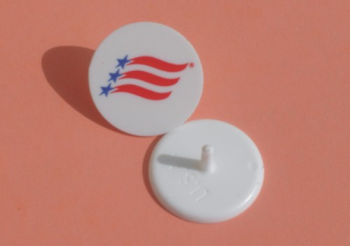 Large Plastic Ball Markers with multi color imprint 1