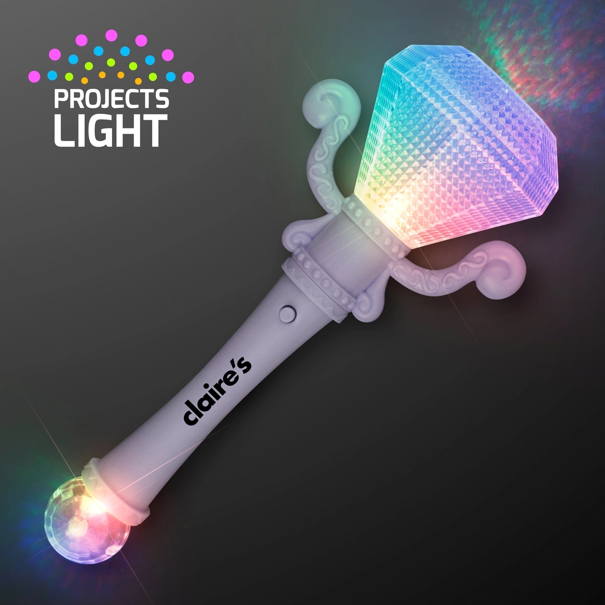 Light Up Jewel Gem Scepter Wand 3