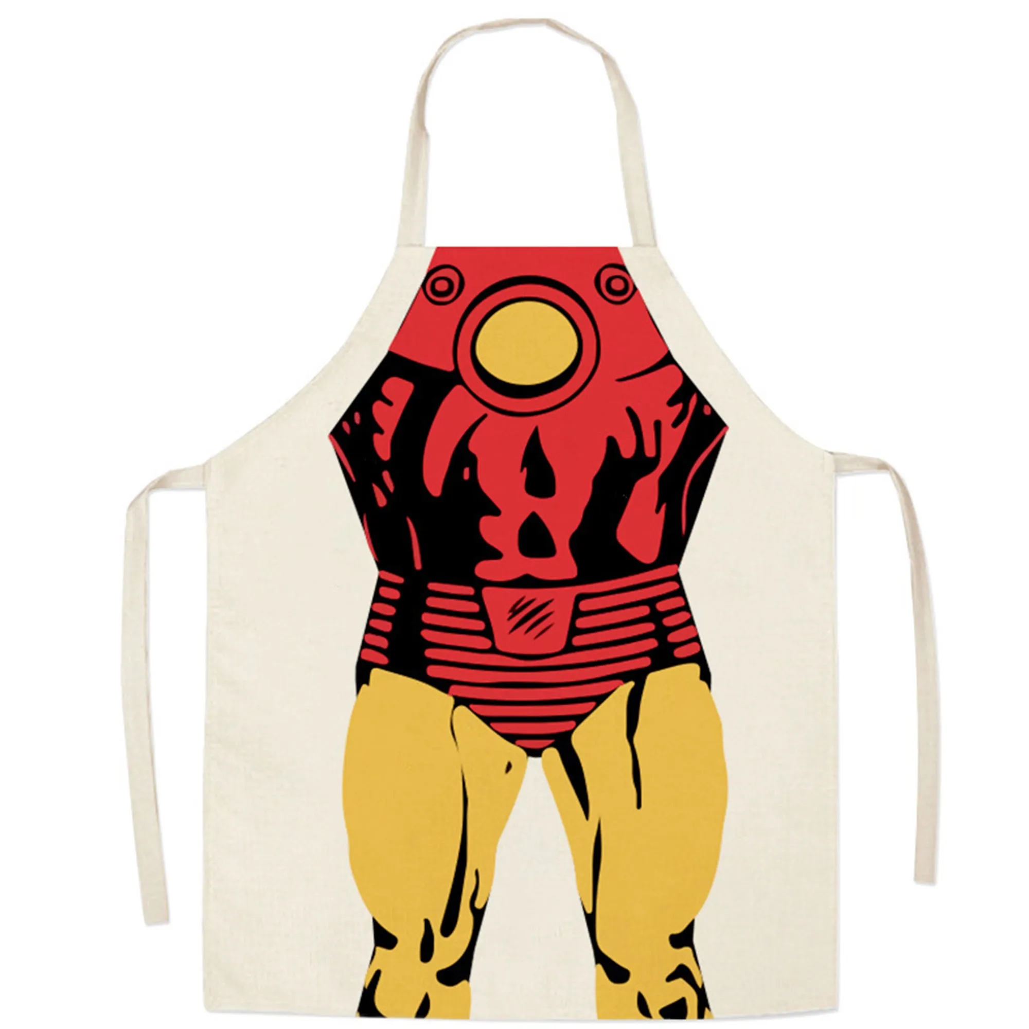 Waterproof Cartoon Apron Superhero Universal Kitchen Bib 3