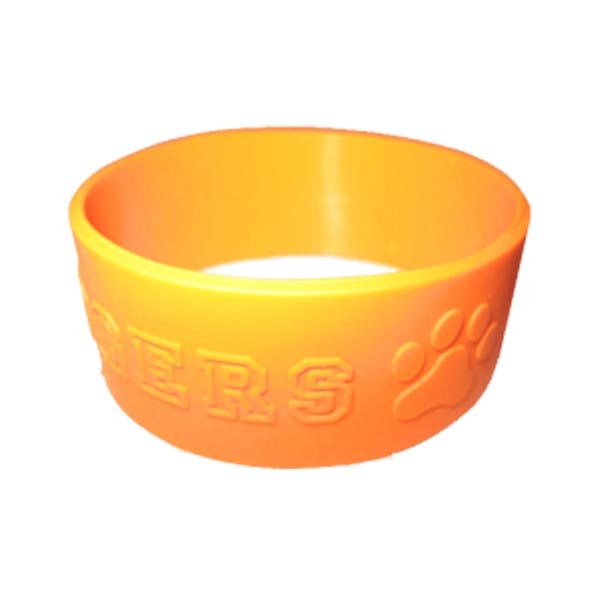 1 1/2 Inch Embossed Silicone Wristband 3