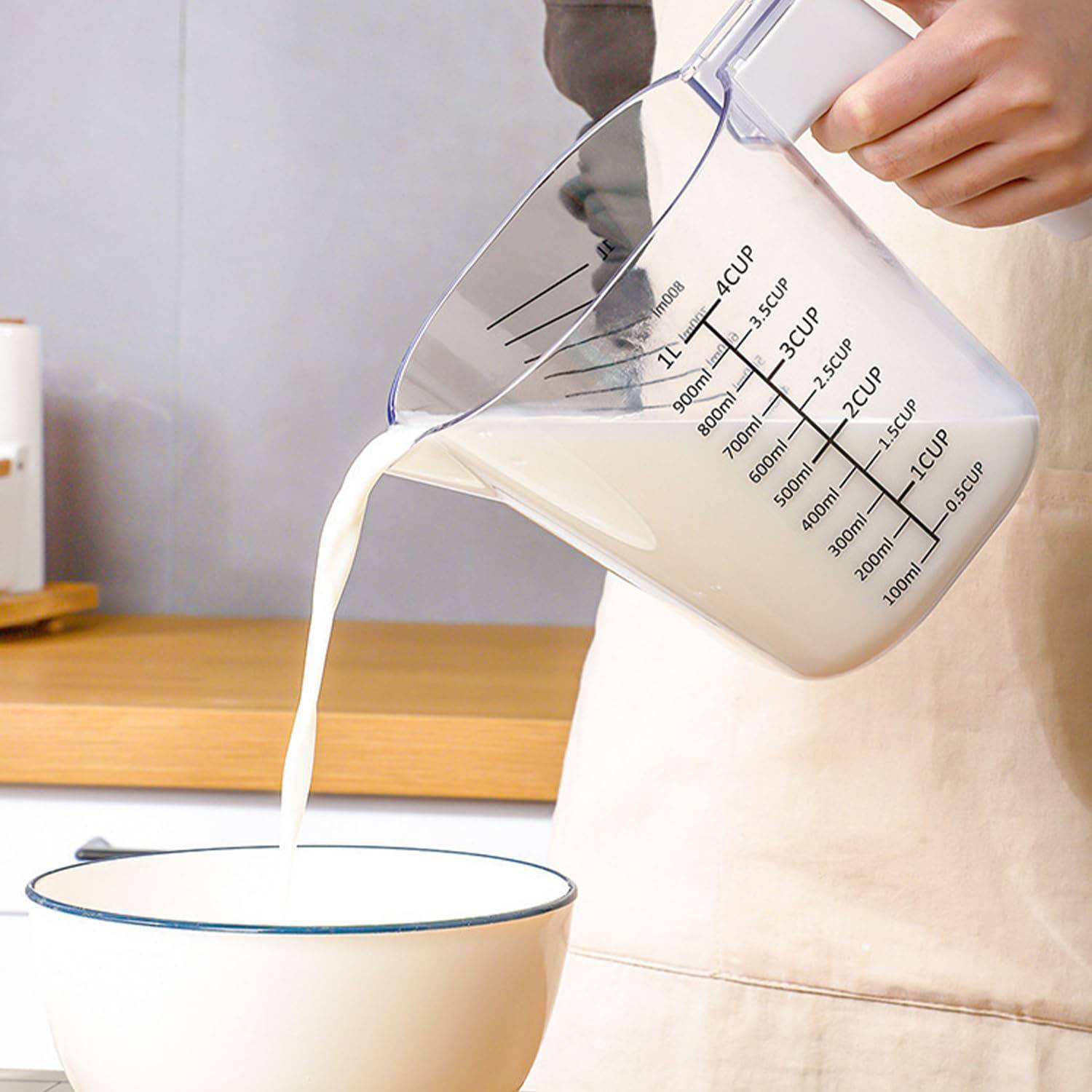 9-Piece Nesting Clear ABS Kitchen Measuring Set 9