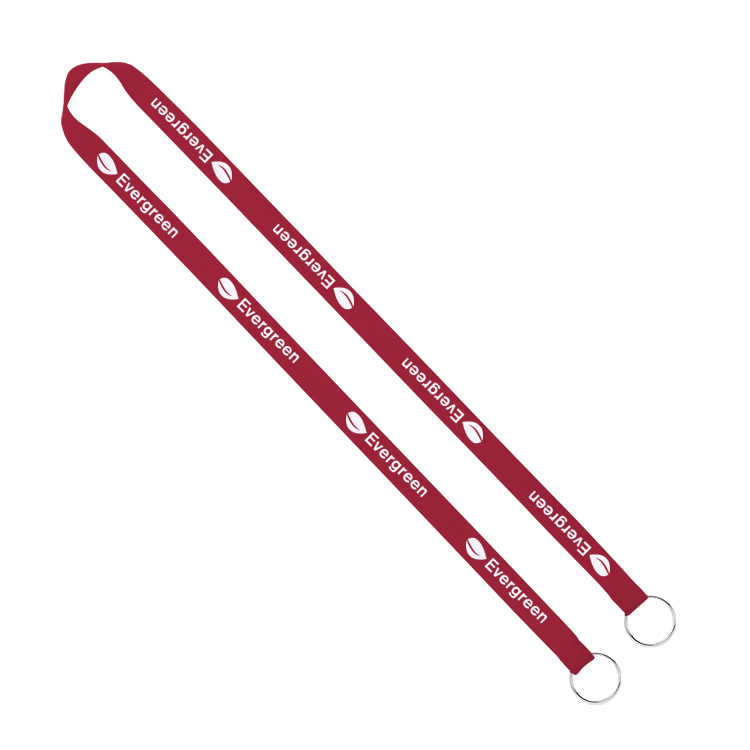 5/8" Screen Printed Lanyard with Double Clips 9