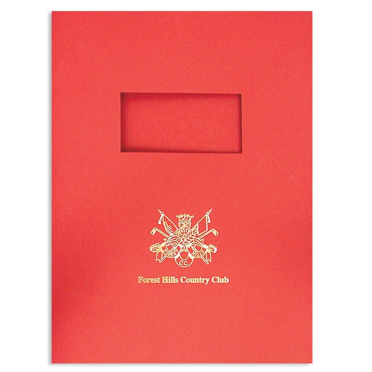 Tax and Report Cover with Window and Foil Stamped Imprint 1