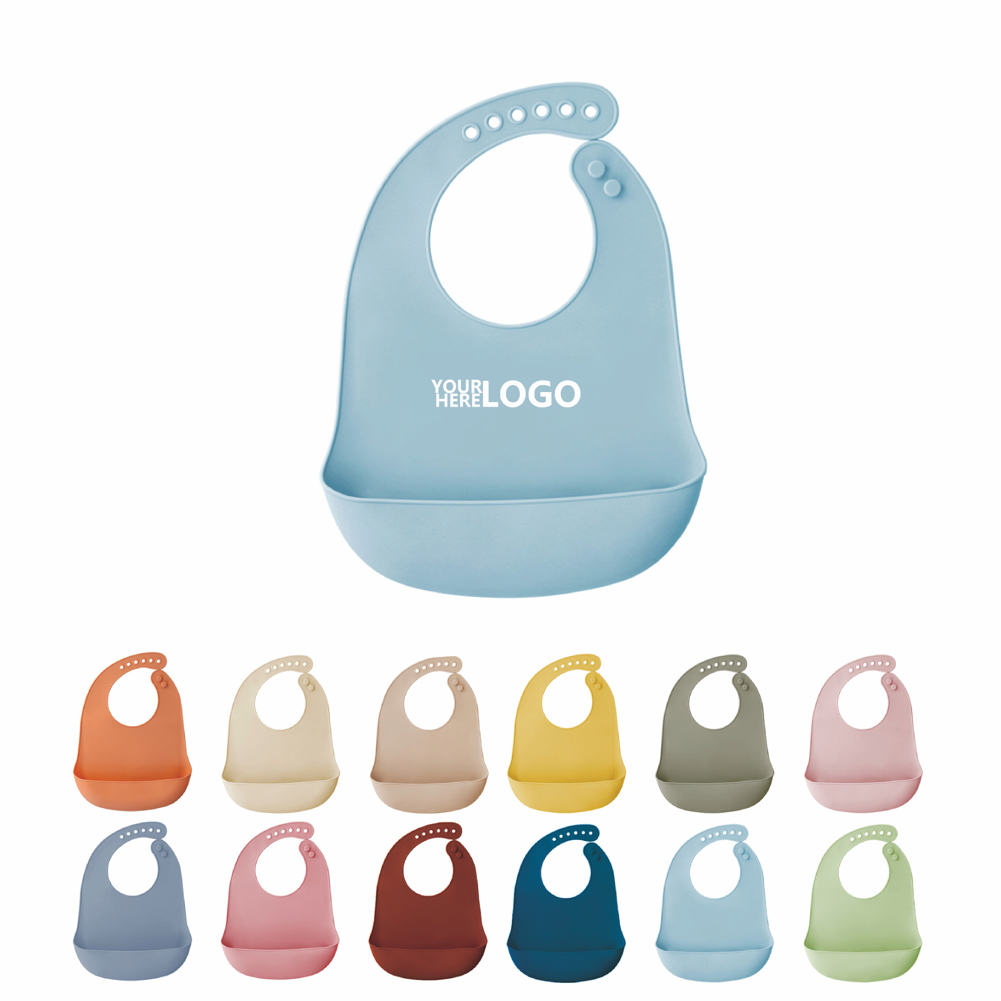 Waterproof Silicone Bib for Infants 2
